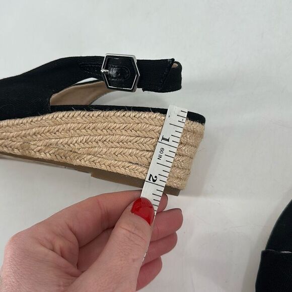 NWOT LifeStride Women's Socialite Wedge Sandals Black Brown Size 8.5 - Picture 4 of 8